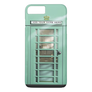 Funny Mint Green British Phone Booth Case-Mate iPhone Case