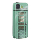 Funny Mint Green British Phone Box Personalised