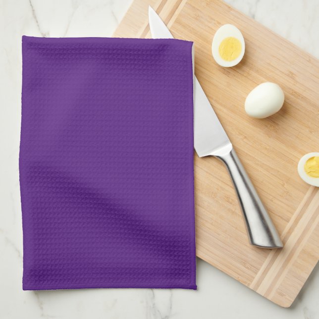 Funny Misheard Song Lyrics Purple Kitchen Towel (Quarter Fold)