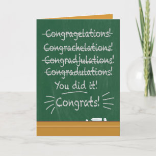 Funny Mispelled Congratulations to the Graduate Card