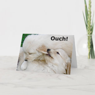 Funny Miss You Puppy Greeting Card