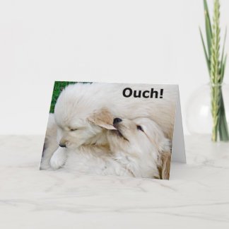 Funny Miss You Puppy Greeting Card