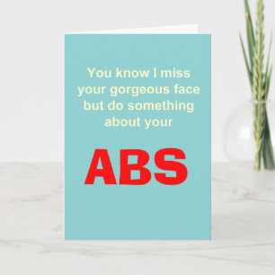 Funny missing you card