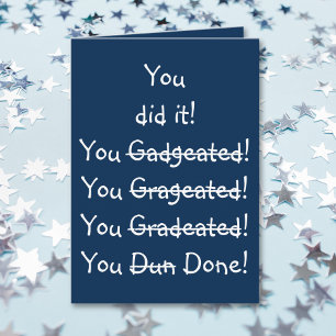 Funny Misspelling Graduation Congratulations Humou Card