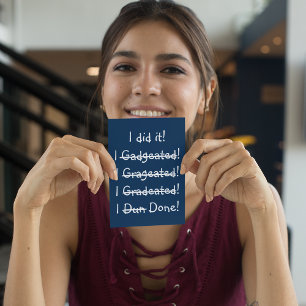 Funny Misspelling Graduation Party Invitation Card