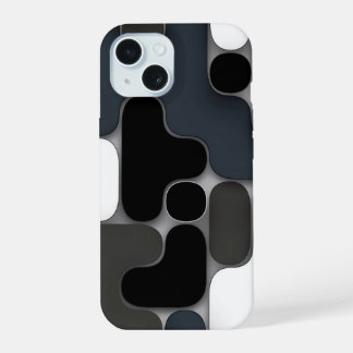funny mixed shapes iPhone 15 case