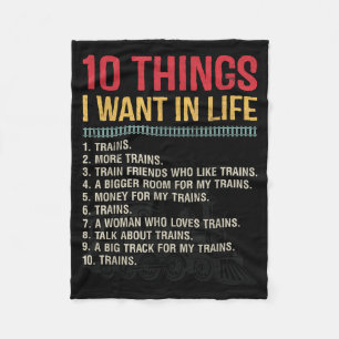 Funny Model Railroad Conductor Train Lover Locomot Fleece Blanket