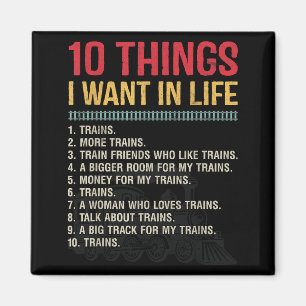 Funny Model Railroad Conductor Train Lover Locomot Magnet