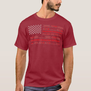 Funny Model Railroad Train Worker Gift  Cute USA T-Shirt