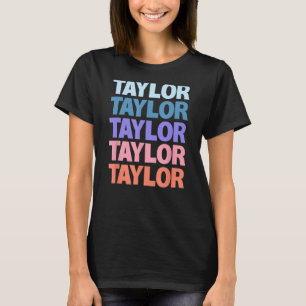 Funny Modern Repetitive Text Design First Name Tay T-Shirt