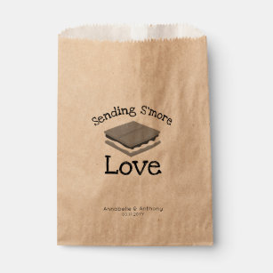 Funny Modern Sending Smore Love Wedding Treat Favour Bags