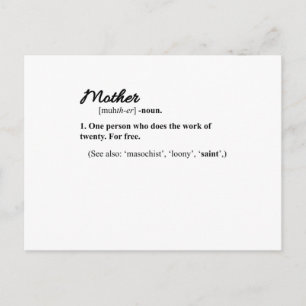 FUNNY MOM QUOTES Happy Mothers Day Mum Cool Mum Postcard