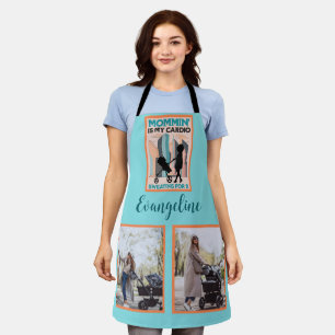 Funny Mom Stroller “Mommin’ is my Cardio” Photo Apron
