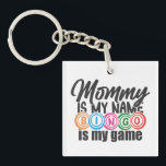 Funny Mommy Bingo word art  Key Ring<br><div class="desc">Funny Mommy Bingo word art Keychain</div>
