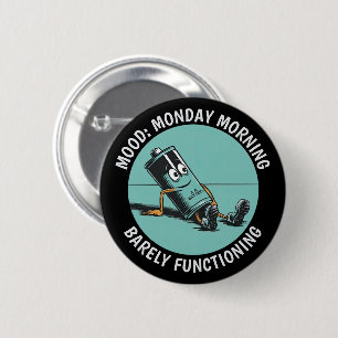Funny Monday 6 Cm Round Badge