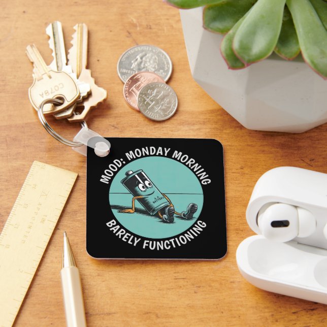 Funny Monday Key Ring (Desk)