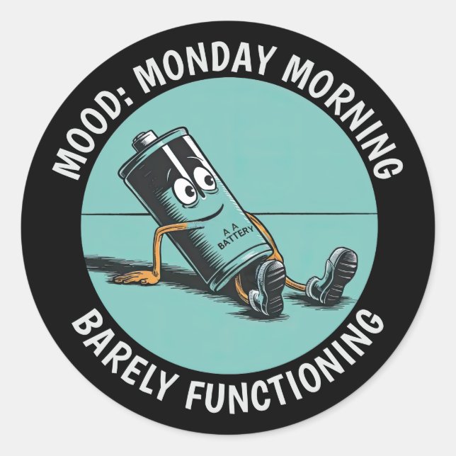 Funny Monday Sticker Set (Front)