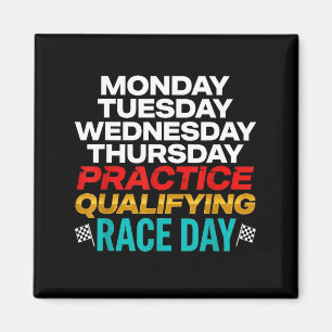 Funny Monday Tuesday Thursday Practice Qualifying Magnet
