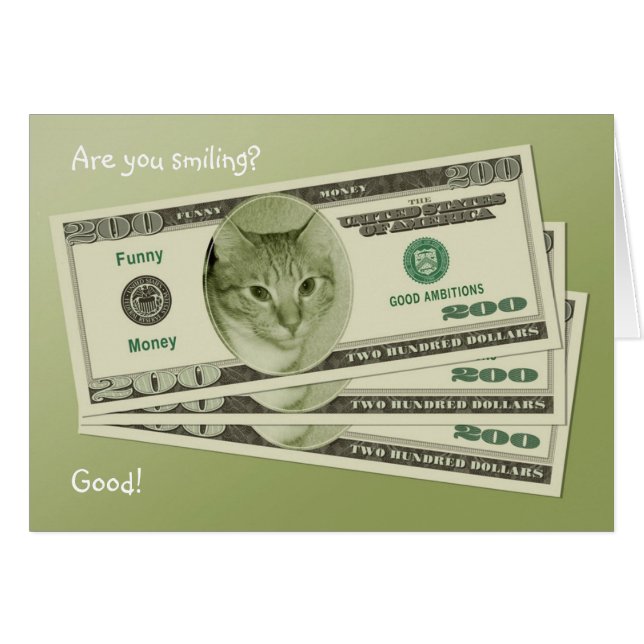 Funny Money Card (Front Horizontal)