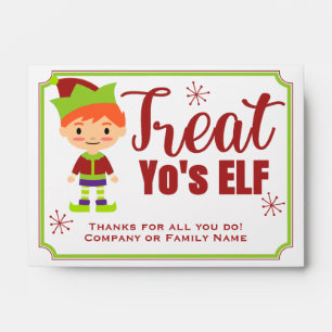 Funny Money Christmas Elf Cash Envelope