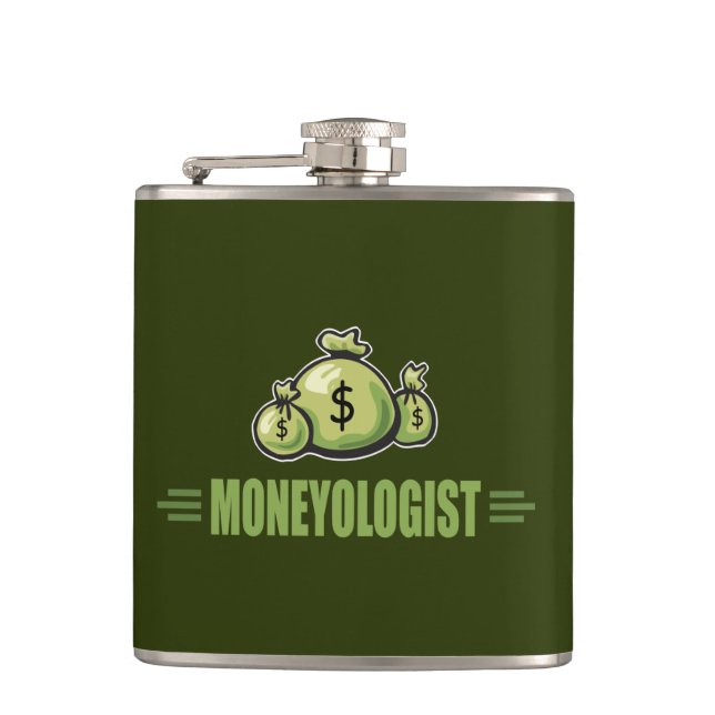 Funny Money Hip Flask (Front)