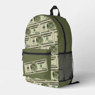 Funny Money Printed Backpack