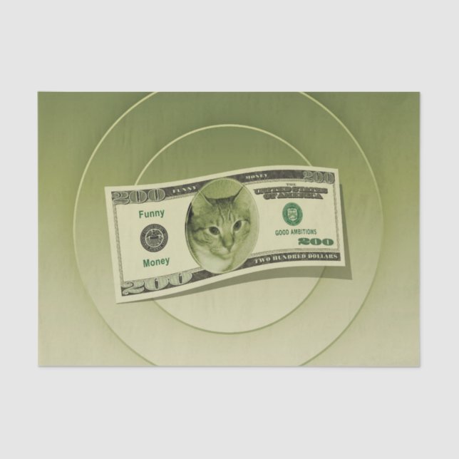 Funny Money Tissue Paper (Front)