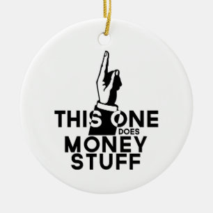 Funny Money - Vintage This One Does Money Ceramic Tree Decoration