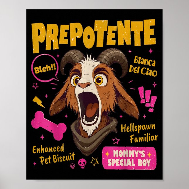 Funny Mongo is Appalled Princess Cat Riding Poster (Front)