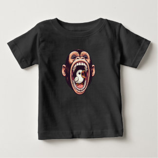 Funny Monkey Bird Baby T-Shirt