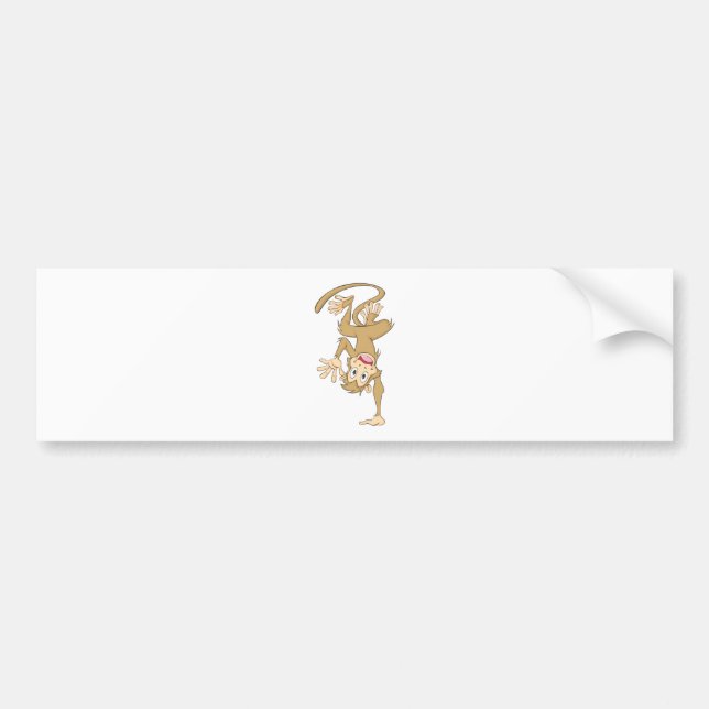 Funny Monkey Bumper Sticker (Front)