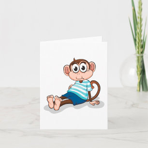 Funny Monkey Card