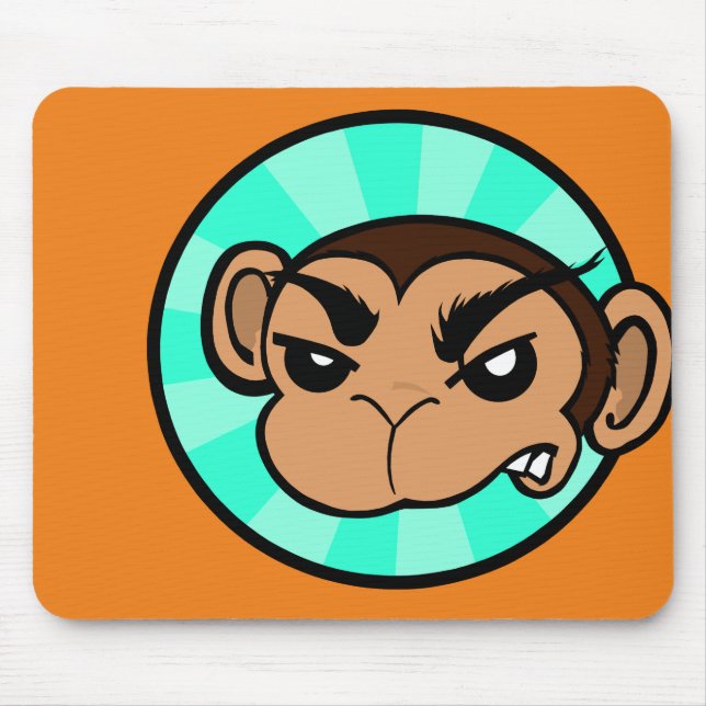 FUNNY MONKEY HORIZONTAL MOUSE PAD (Front)