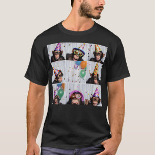 Funny Monkey Selfie Colourful Zoo Animal Monkey T-Shirt