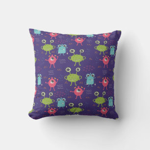 Funny Monster and cute Alien pattern Cushion