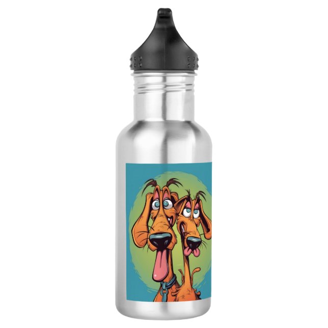 Funny Monster Dog: Hound Dog Hydra 532 Ml Water Bottle (Right)