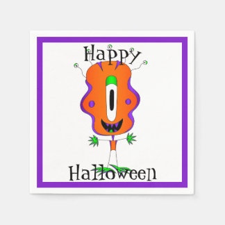 Funny, Monster, Halloween Napkin