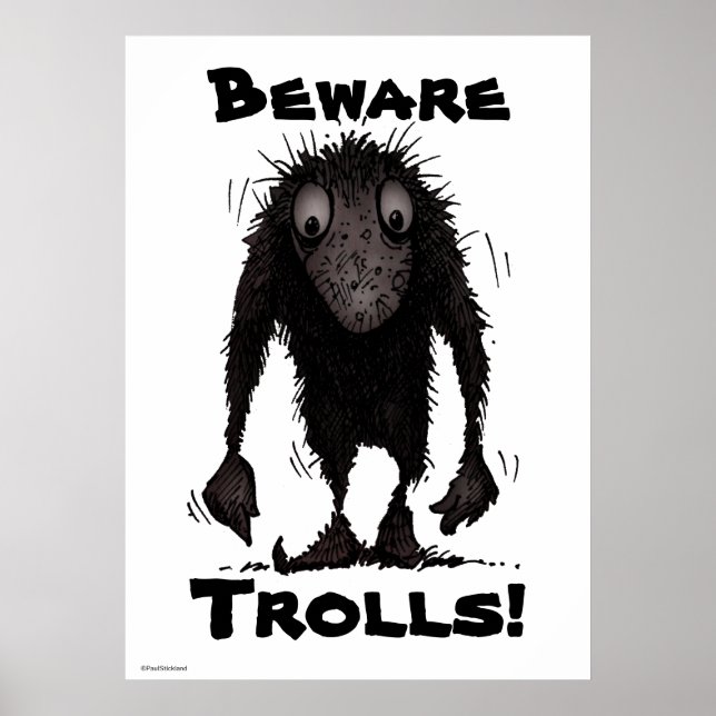 Funny Monster Troll Poster (Front)
