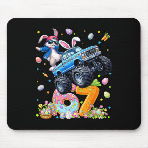 Funny Monster Truck Dabbing Rabbit Easter Bunny Me Mouse Pad