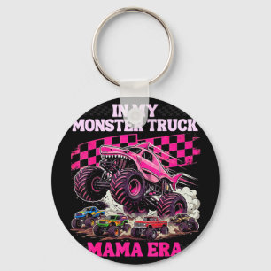 Funny monster truck mama cute girl boy mum  key ring