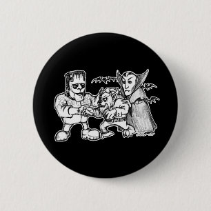 Funny Monsters 6 Cm Round Badge
