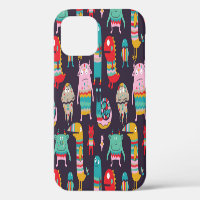 Funny Monsters Cartoon Seamless Pattern