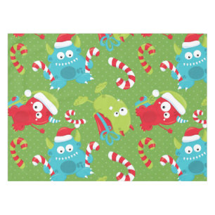 Funny Monsters Christmas Tablecloth