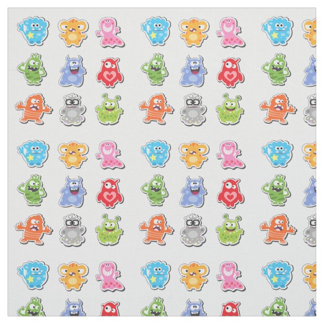 Funny Monsters Monster Fabric (Swatch)