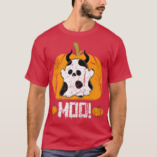 Funny Moo Cow Halloween Costume For Farmer Women K T-Shirt