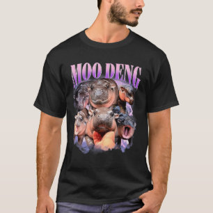 Funny Moo-deng Baby Pygmy Hip Cute Zoo For Family T-Shirt