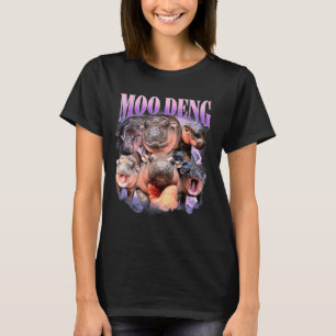 Funny Moo-deng Baby Pygmy Hip Cute Zoo For Family T-Shirt
