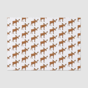 Funny moose cartoon illustration tissue paper