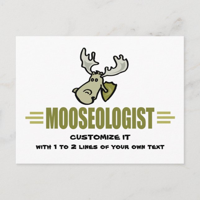 Funny Moose Postcard (Front)