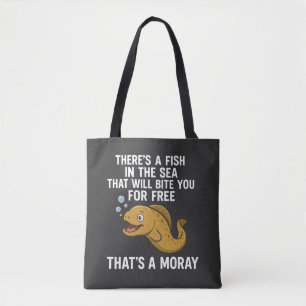 Funny Moray Eel Bite Joke - Humourous Sea Life Tot Tote Bag